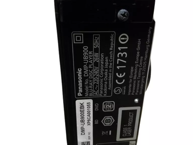 ODTWARZACZ PŁYT BLU-RAY PANASONIC ULTRA HD DMP-UB900-K