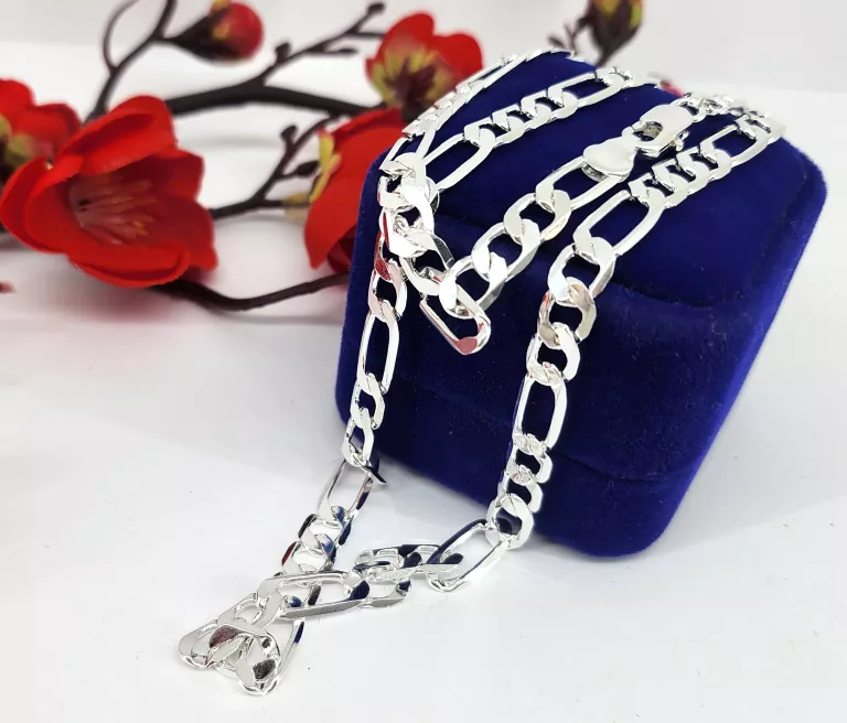 gustowny-posrebrzany-lancuch-figaro-1496g-slaska-28-wielun-unico