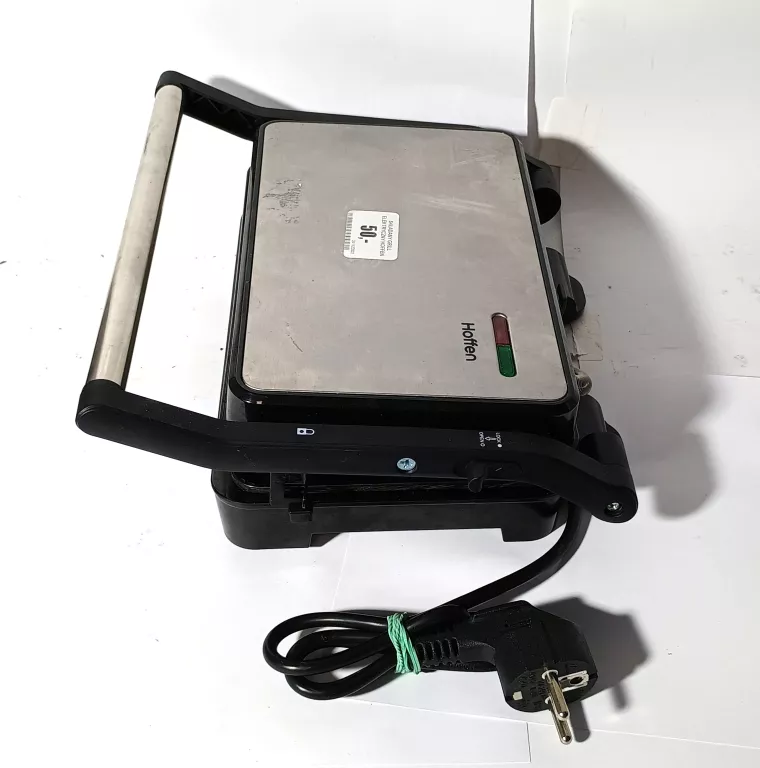 SKŁADANY GRILL ELEKTRYCZNY HOFFEN SG-4433 CZARNY 1000 W