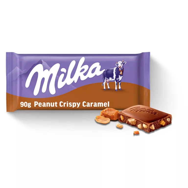 CZEKOLADA MILKA PEANUT CRISPY CARAMEL 90G