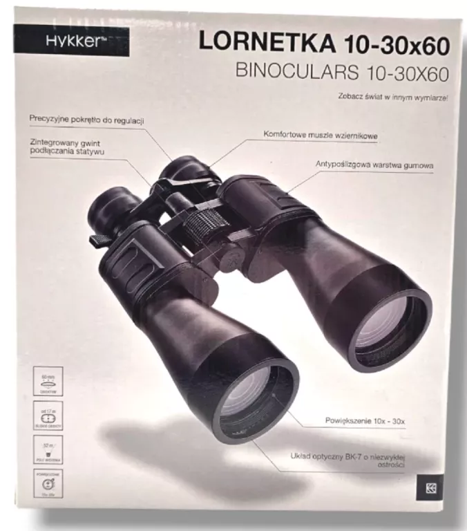 LORNETKA HYKKER KOLOR CZARNY 10-30X60