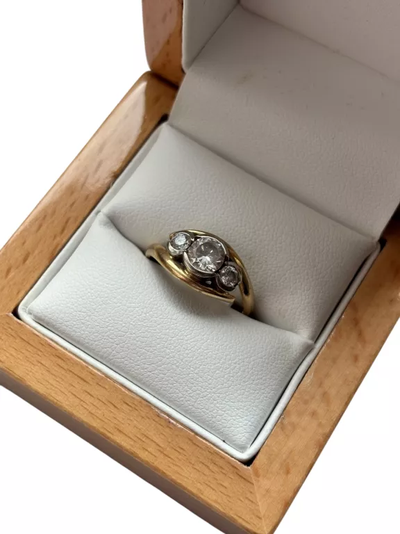 ELEGANCKI PIERŚCIONEK 585 14K - ZŁOTO W NAJLEPSZYM WYDANIU