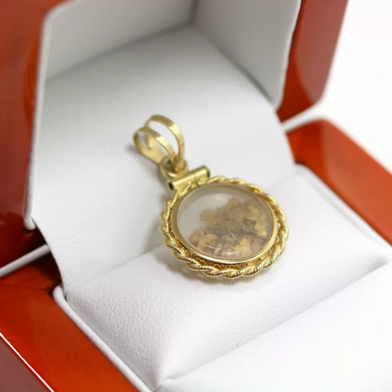 ZŁOTA ZAWIESZKA OKRĄGŁA 585 2,33G
