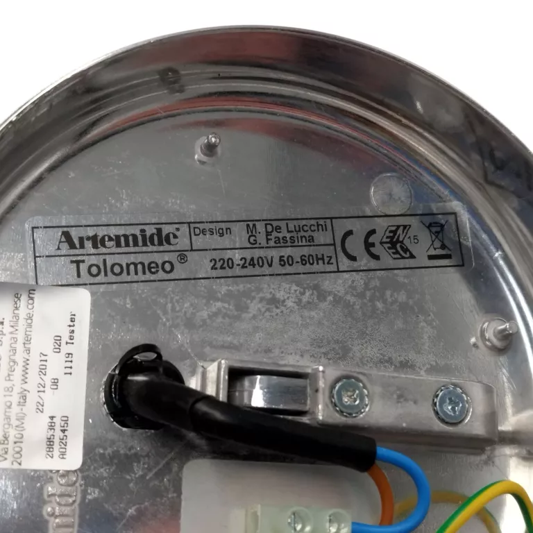 LAMPA KINKIET ŚCIENNA ARTEMIDE TOLOMEO FARETTO BEZ PRZEŁĄCZNIKA