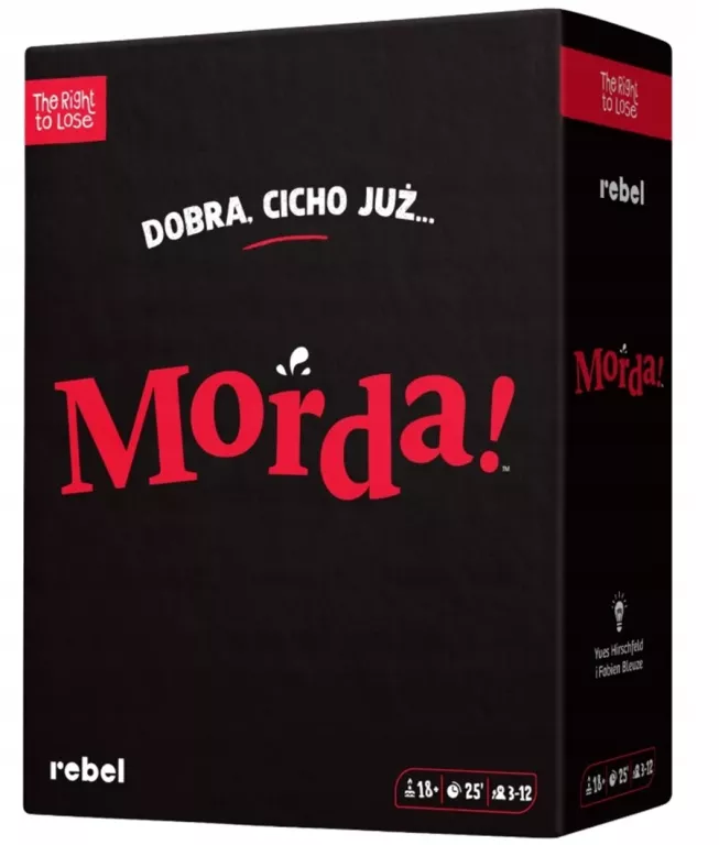 MORDA! POKAŻ SWOJE ZABAWNE OBLICZE W KARCIANCE DLA DOROSŁYCH 3-12 OSÓB, WI