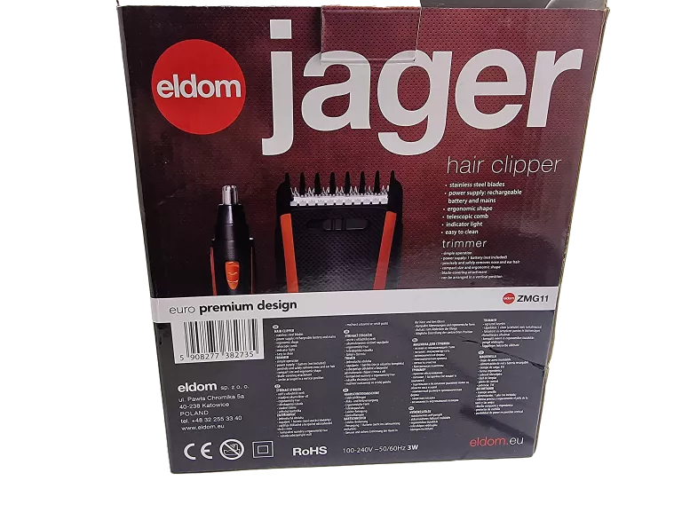 STRZYŻARKA JAGER ELDOM ZMG11