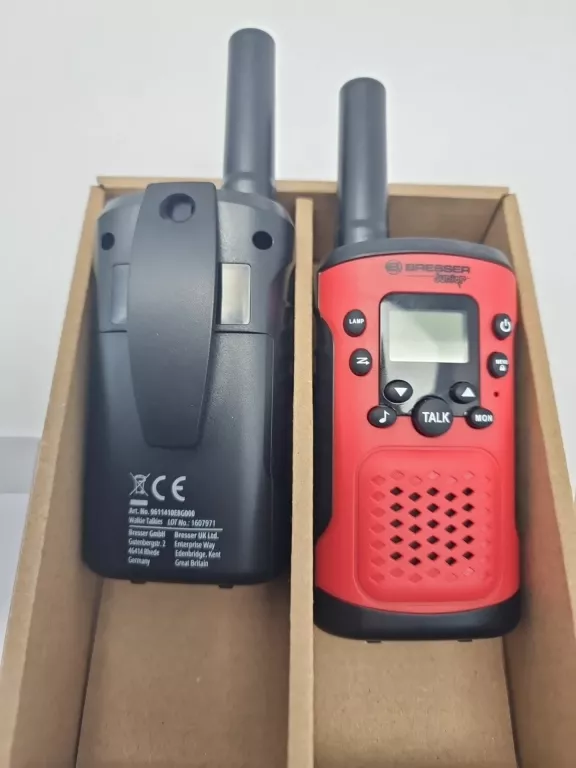 KRÓTKOFALÓWKI WALKIE TALKIE BRESSER JUNIOR ZESTAW CZERWONY