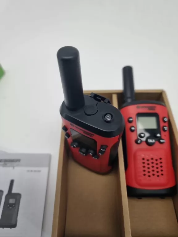 KRÓTKOFALÓWKI WALKIE TALKIE BRESSER JUNIOR ZESTAW CZERWONY