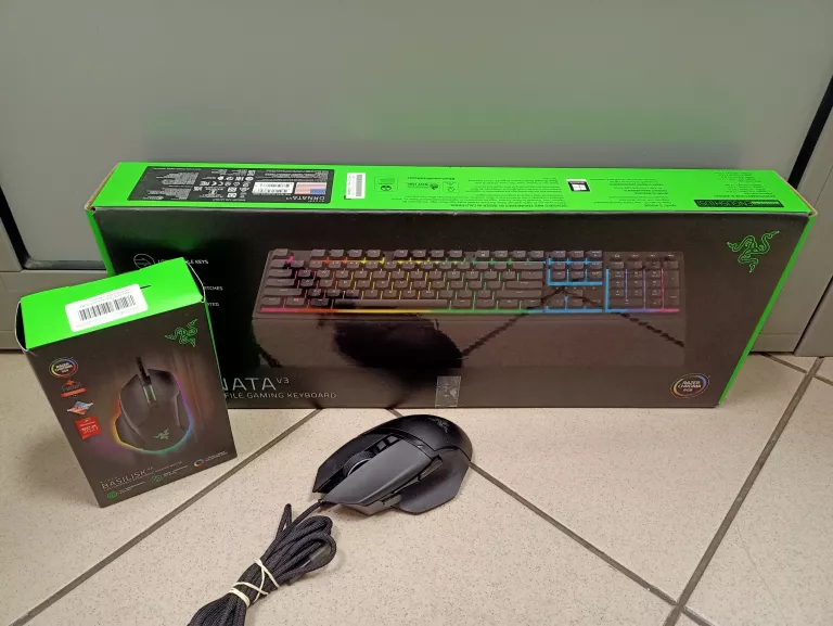 ZESTAW KLAWIATURA GAMINGOWA RAZER ORNATA V3 CHROMA + MYSZ RAZER BASILISK V
