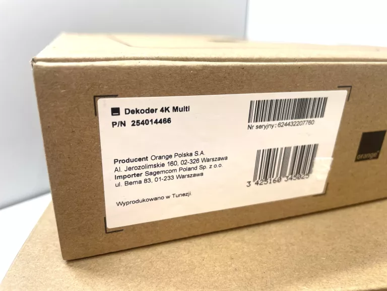 DEKODER ORANGE 4K MULTI+DEKODER ORANGE 4K MULTI KOMPLET