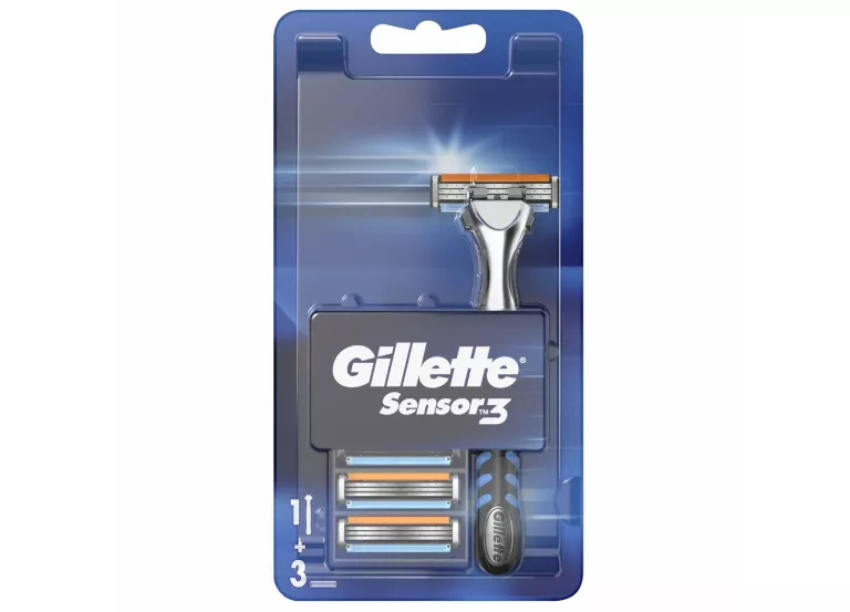 MASZYNKA NA WKŁADY DO GOLENIA GILLETTE SENSOR3 1 SZT. 1+3 SZT.