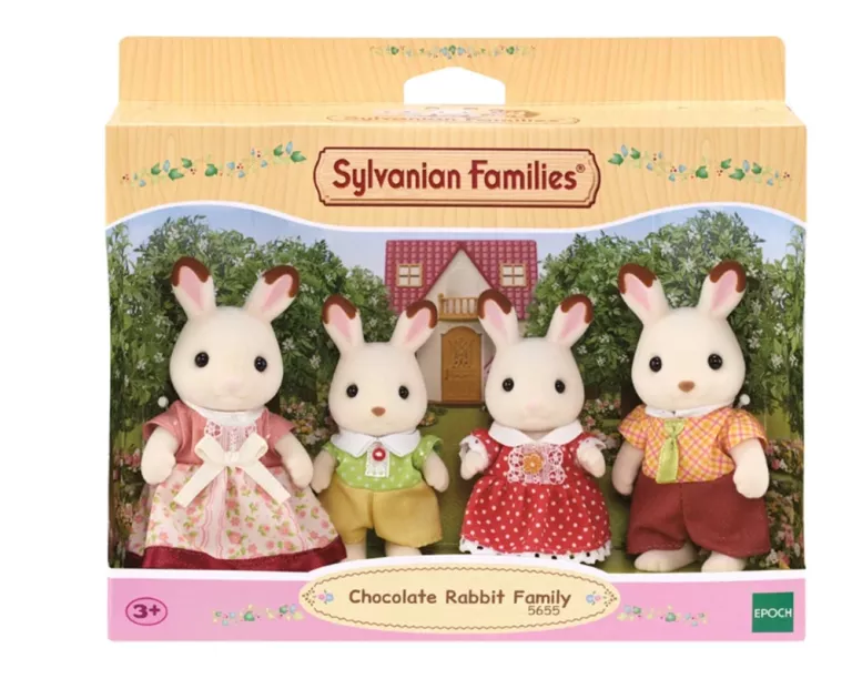 SYLVANIAN FAMILIES, RODZINA KRÓLIKÓW Z CZEKOLADOWYMI USZKAMI, 5655