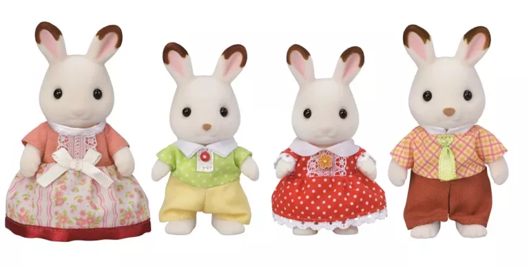 SYLVANIAN FAMILIES, RODZINA KRÓLIKÓW Z CZEKOLADOWYMI USZKAMI, 5655