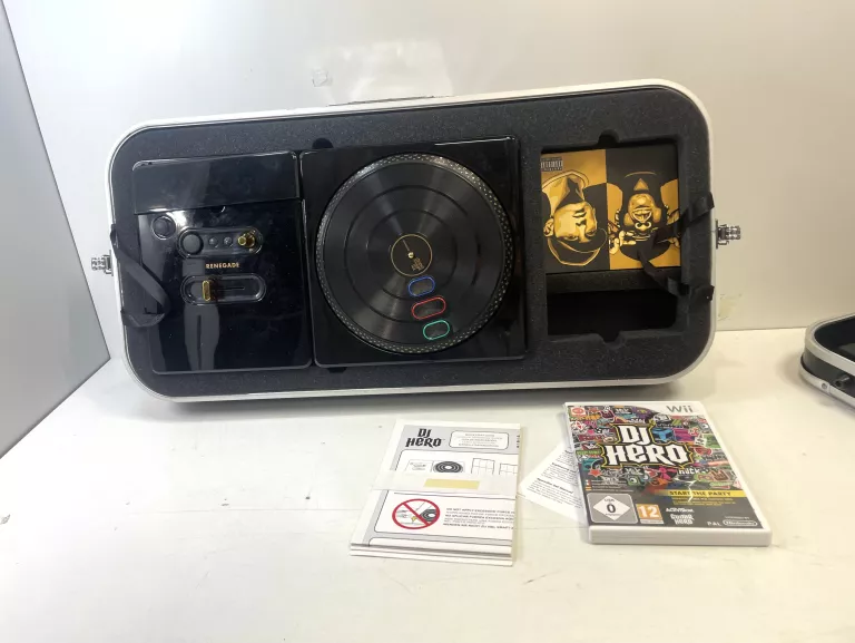 DJ HERO RENEGADE EDITION NINTENDO WII BEZPRZEWODOWA DJ'KA ZE STOŁEM GRA
