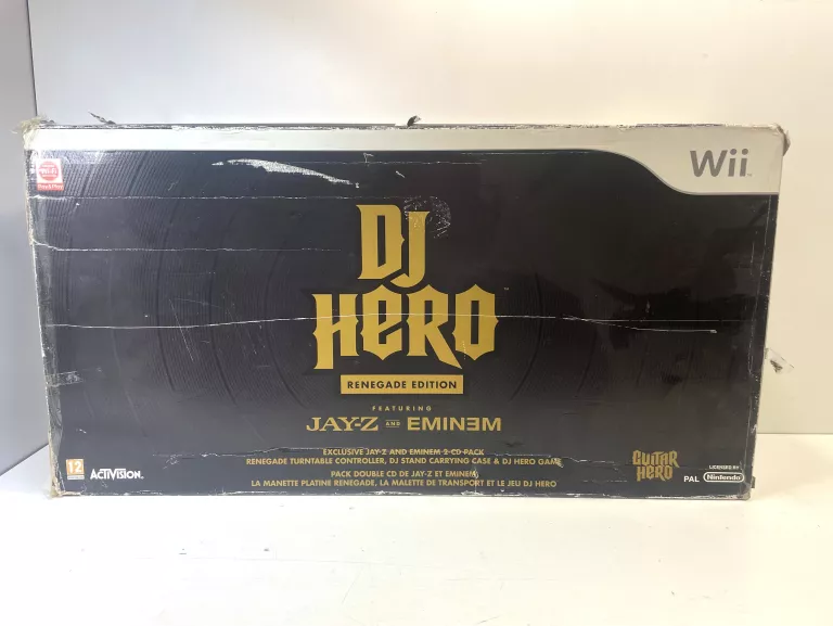 DJ HERO RENEGADE EDITION NINTENDO WII BEZPRZEWODOWA DJ'KA ZE STOŁEM GRA