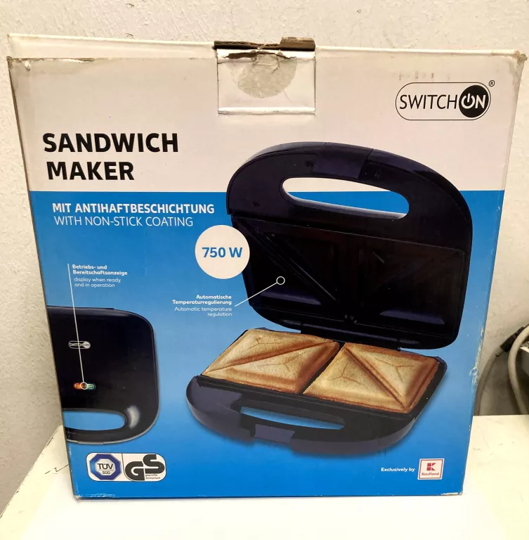 SANDWICH MAKER SWITCH ON 750W