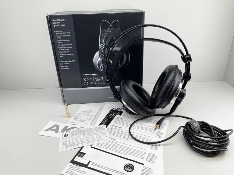 SŁUCHAWKI NAUSZNE STUDYJNE AKG K240 MKII