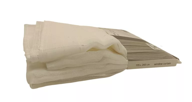 FIRANKI 135CMX260 CM PEPCO HOME NA RURKE BIAŁE