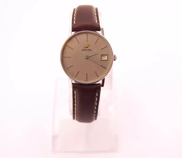 ZEGAREK ENICAR INCABLOC Z DATOWNIKIEM 112-03-06 LIMITED ŁADNY STAN 112/501