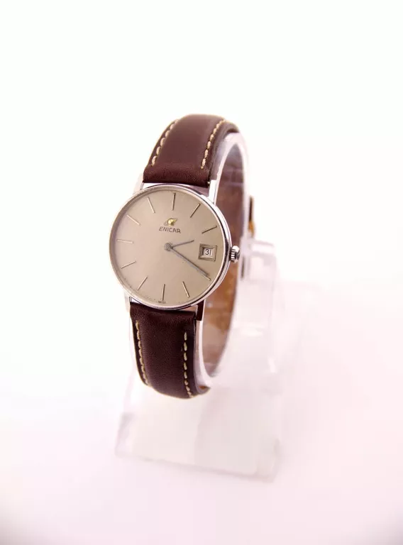 ZEGAREK ENICAR INCABLOC Z DATOWNIKIEM 112-03-06 LIMITED ŁADNY STAN 112/501