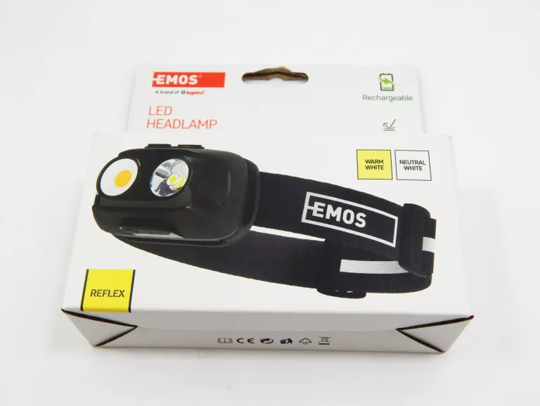 LATARKA CZOŁOWA LED 500LM 130M ŁADOWALNA EMOS P3542
