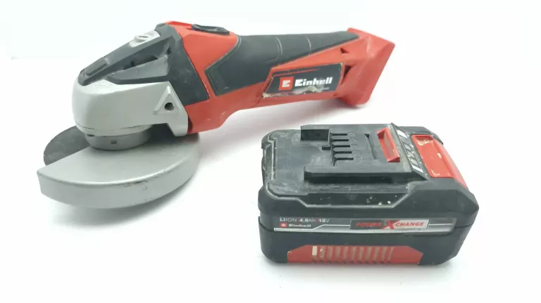 SZLIFIERKA AKUMULATOROWA EINHELL TC-AG 18/115 LI AKU 4.0 AH ŁADOWARKA