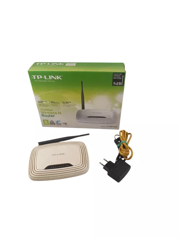 ROUTER TP-LINK TL-WR740N PUDEŁKO ZASILACZ
