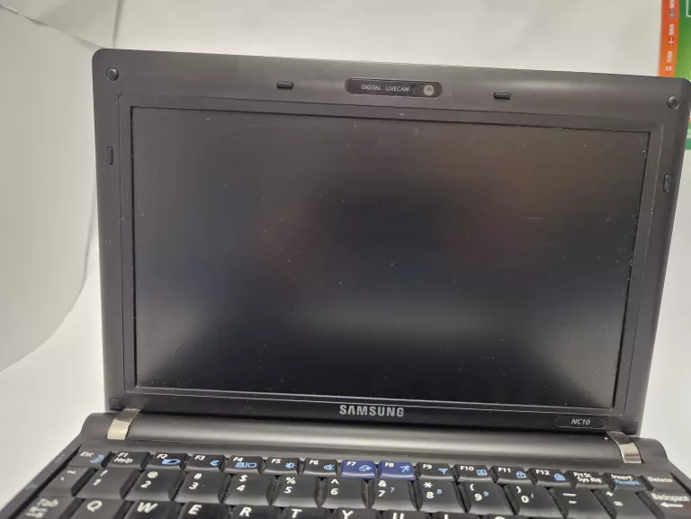 LAPTOP SAMSUNG NC10 2GB/320 GB HDD -BATERIA NIE TRZYMA, BRAK ZASILACZA-