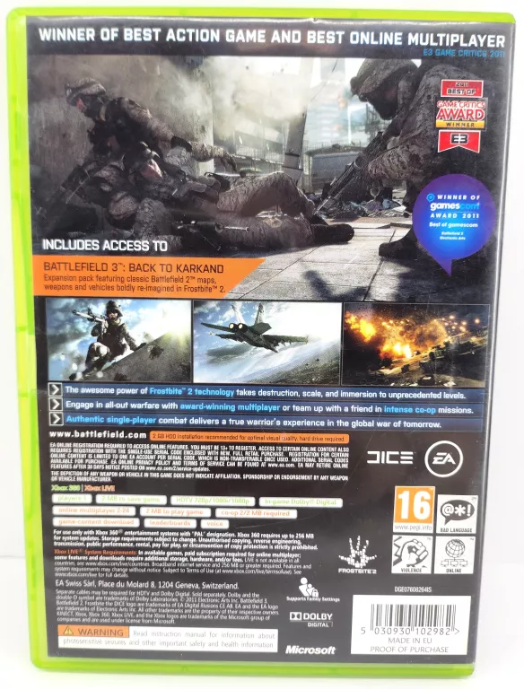 BATTLEFIELD 3 LIMITED EDITION X360