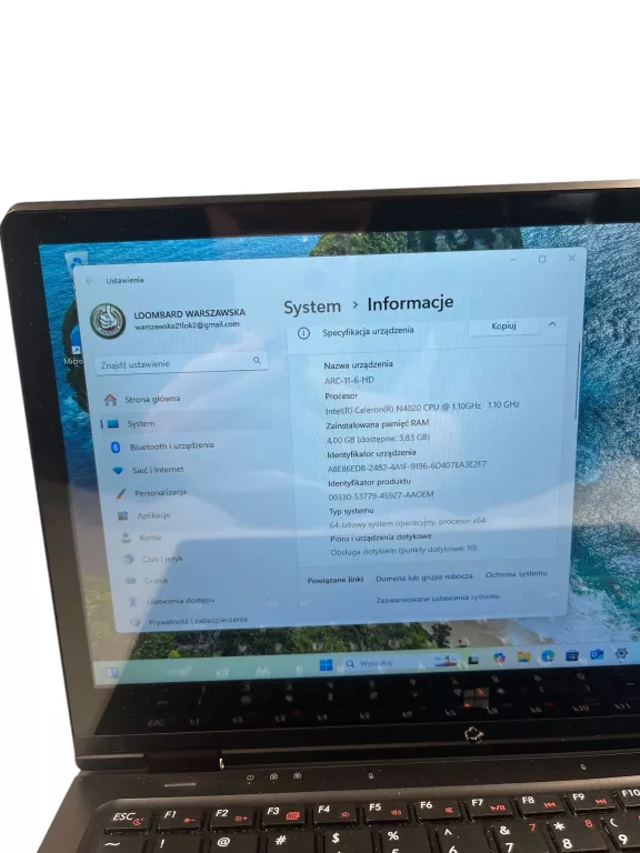 LAPTOP TECHBITE ARC 11.6 128GB HD