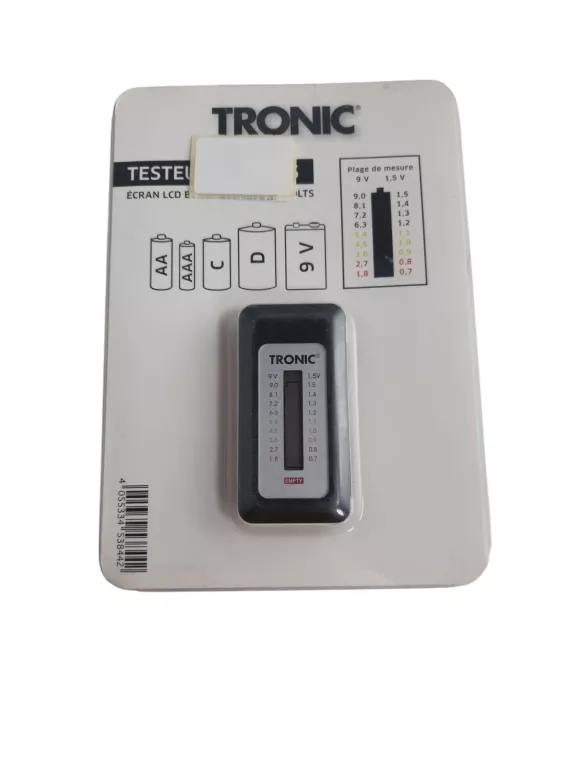 TRONIC TESTER BATERII LR06,LR03,LR14,LR20, ET 9V