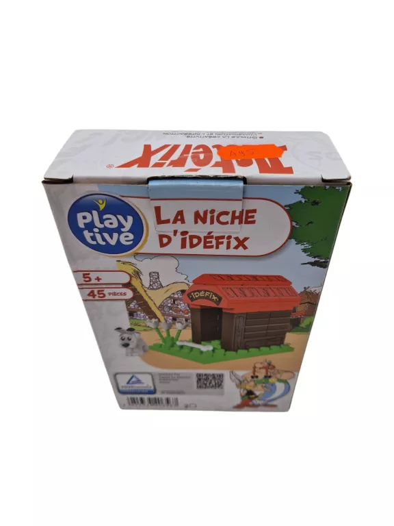 PLAYTIVE KLOCKI ASTERIX I OBELIX, BUDA IDEFIXA, ZESTAW 45 ELEMENTÓW