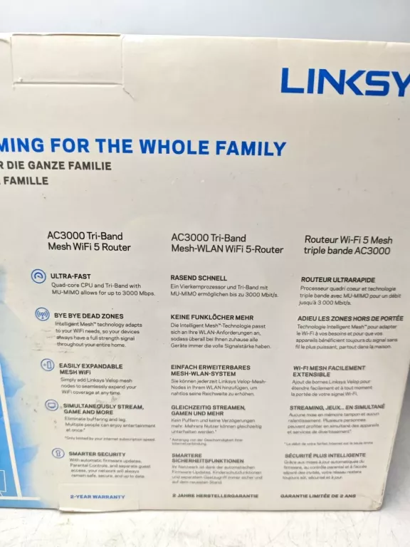 LINKSYS VELOP AC3000 MR9000 KOMPLET