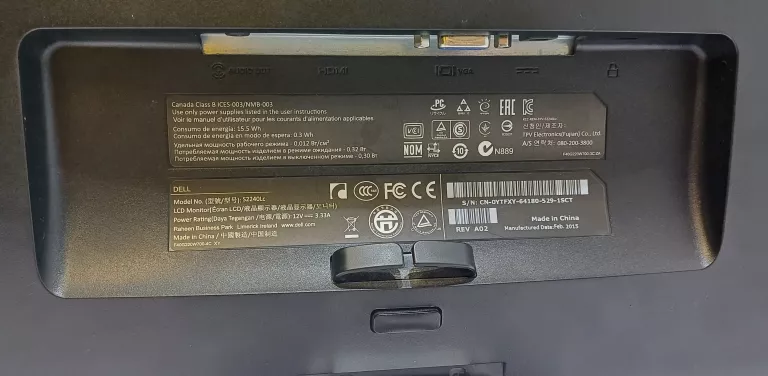 MONITOR LCD DELL S2240L 21,5 " 1920 X 1080 PX IPS / PLS