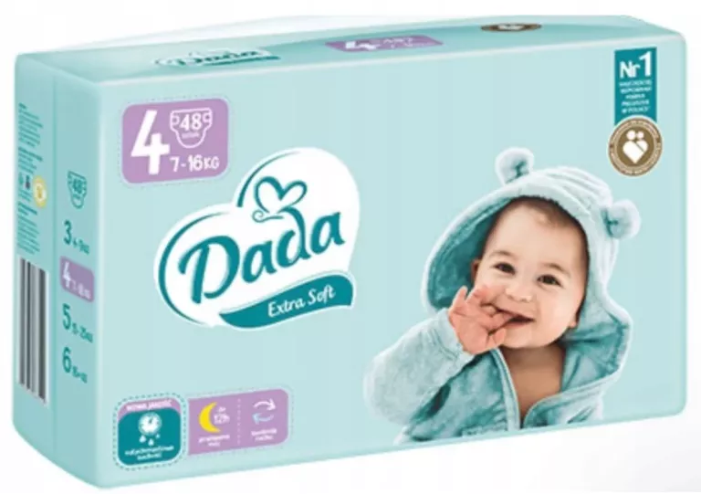 PIELUSZKI DADA EXTRA SOFT ROZMIAR 4 48 SZT. 7-16KG 5903933668963