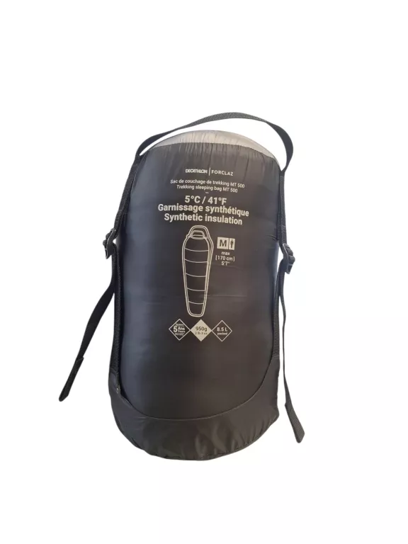 ŚPIWÓR TREKKINGOWY FORCLAZ MT500 5°C SYNTETYCZNY DECATHLON