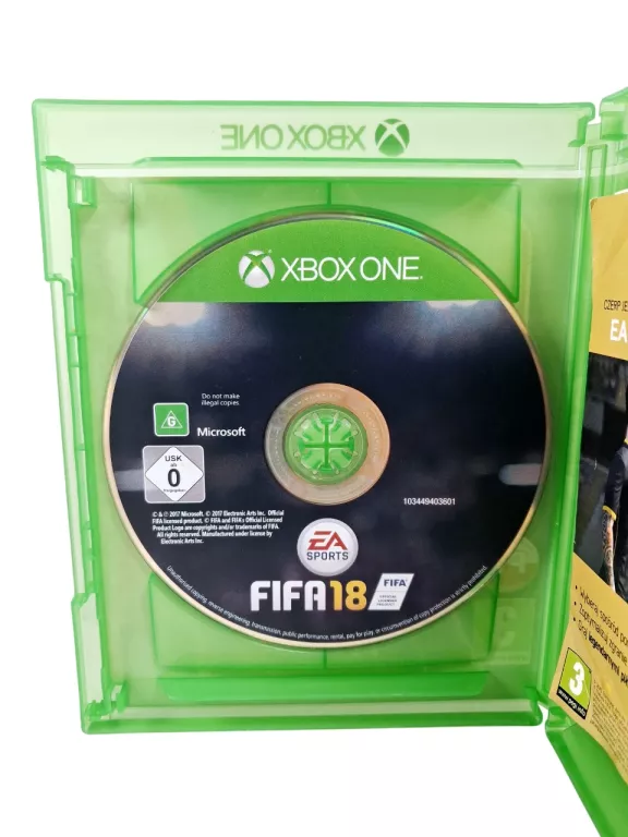 GRA XBOX ONE FIFA 18 POLSKA WERSJA JĘZYKOWA