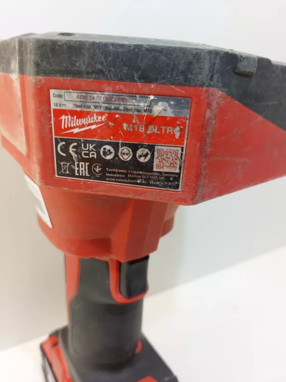 MILWAUKEE OBCINAK DO PRĘTÓW GWINTOWANYCH M18 BLTR + AKU MILWAUKEE M18B5 5.