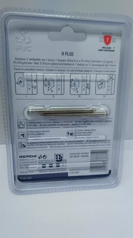 WKŁADKI GERDA H PLUS ZESTAW 30/40+G40/30 SATYNA