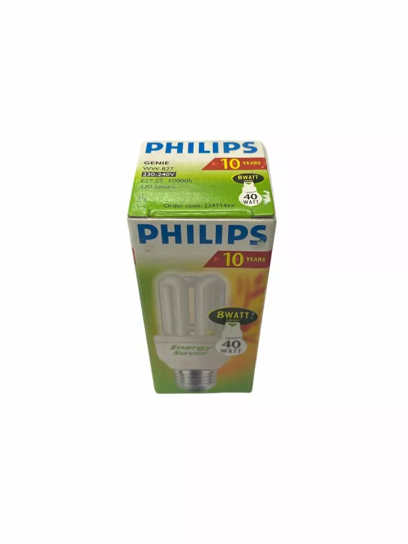 ŚWIETLÓWKA KOMPAKTOWA ŻARÓWKA PHILIPS GENIE 8W E27