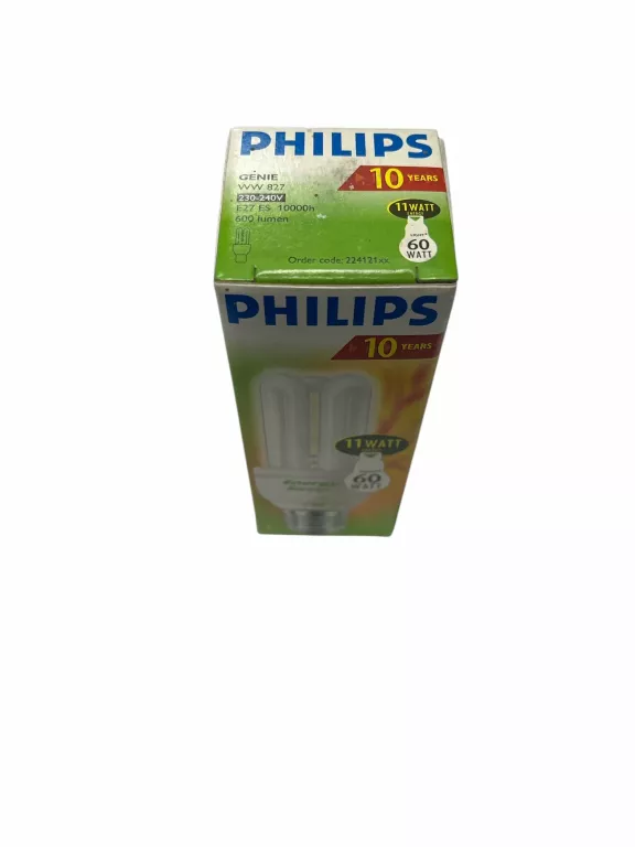 ŚWIETLÓWKA KOMPAKTOWA ŻARÓWKA PHILIPS GENIE 11W E27 827 600LM