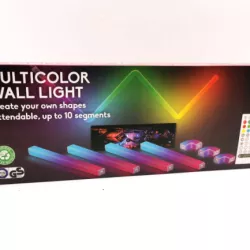 LAMPKA ŚCIENNA RGB WIELOKOLOROWA PILOT APLIKACJA RÓŻNE KSZTAŁTY