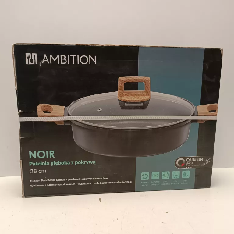 AMBITION NOIR DEEP FRYING LID 28CM
