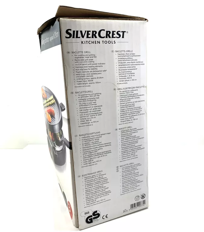 RACLETTE GRILL ELEKTRYCZNY SILVERCREST 800W