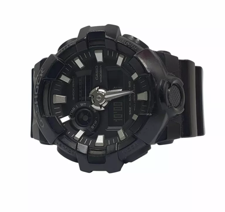 NIEZAWODNY WYTRZYMAŁY ZEGAREK MĘSKI CASIO G-SHOCK GA-700 CZARNY