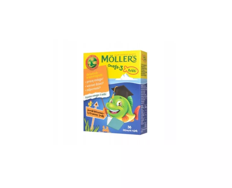 MOLLERS OMEGA-3 RYBKI POMARAŃCZOWO-CYTRYNOWY 36SZT