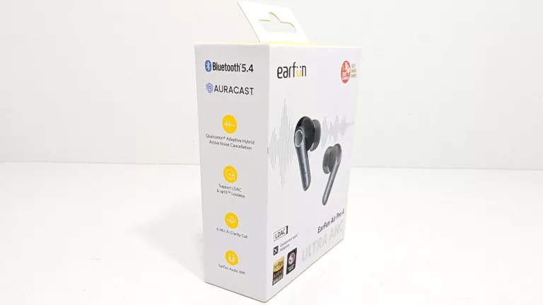 EARFUN AIR PRO 4 SŁUCHAWKI BEZPRZEWODOWE DOUSZNE BLUETOOTH ANC CZARNE