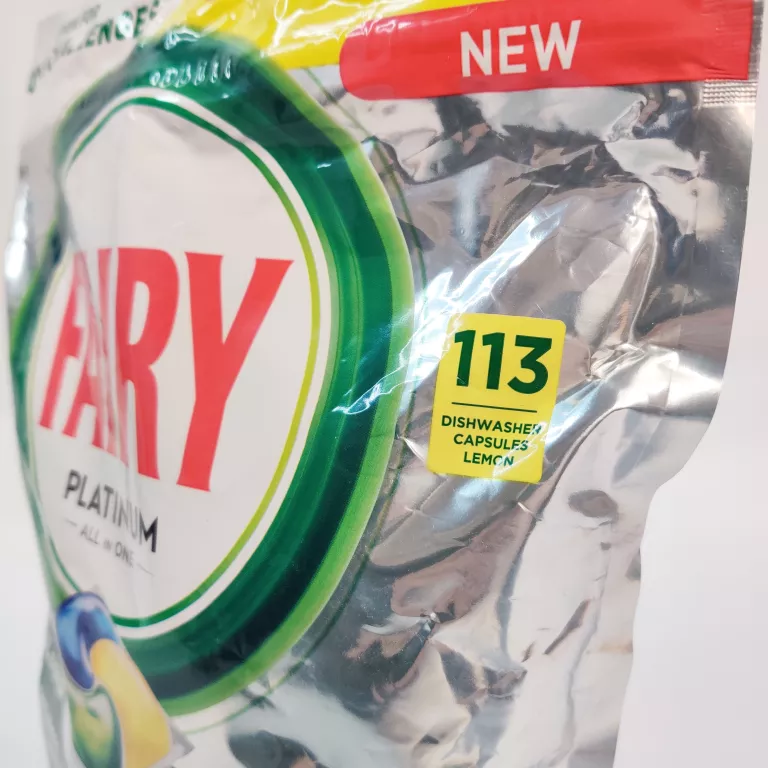 FAIRY PLATINUM YELLOW LEMON 113 SZT KAPSUŁKI TABLETKI DO ZMYWARKI