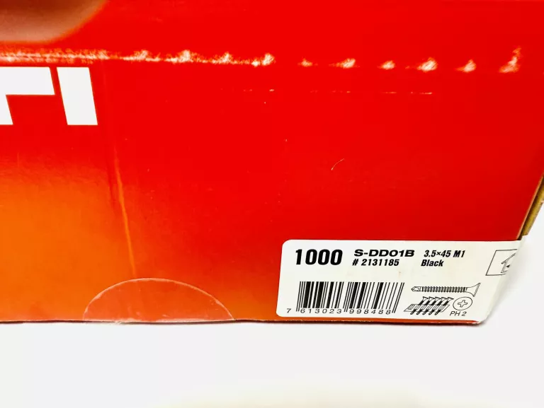 WKRĘTY HILTI DO PŁYT GIPSOWO-KARTONOWYCH S-DD01B 3,5X45 1000 SZT