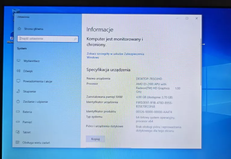 LAPTOP LENOVO IDEAPAD S215 / AMD E1-2100 / 4GB RAM / 1366X768 / 120GB HDD